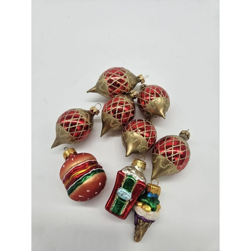 Lot Of 9 Mini Christmas Ornaments